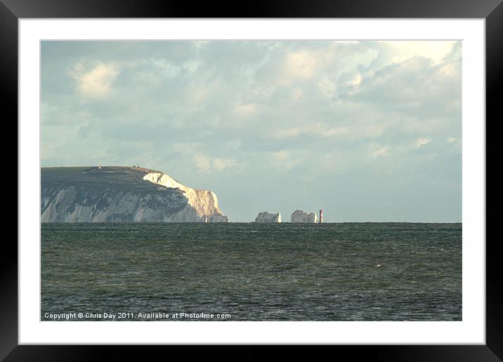 The Needles Framed Mounted Print by Chris Day