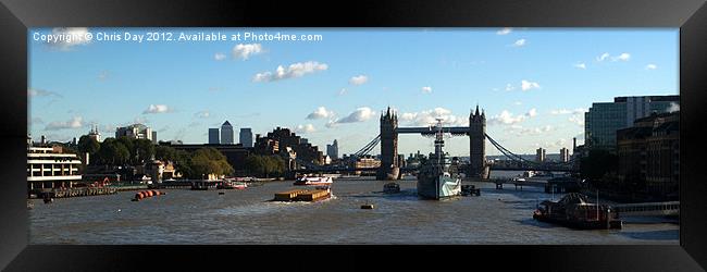 Tower Bridge Skyline Framed Print by Chris Day