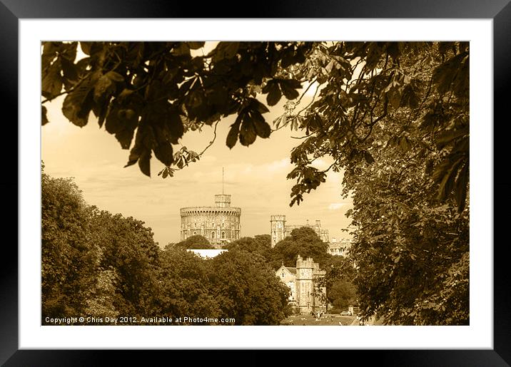 Windsor castle Framed Mounted Print by Chris Day