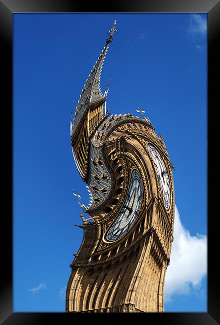 Big Ben abstract Framed Print by Chris Day