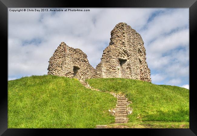 Christchurch Castle Framed Print by Chris Day