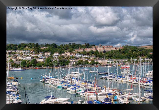 Majestic Dartmouth A Historic Port of Unique Charm Framed Print by Chris Day
