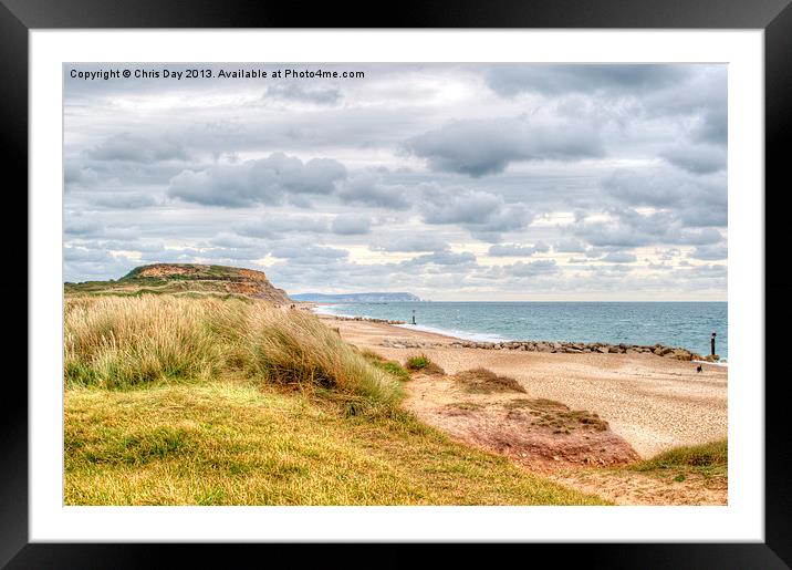 Hengistbury Head Framed Mounted Print by Chris Day