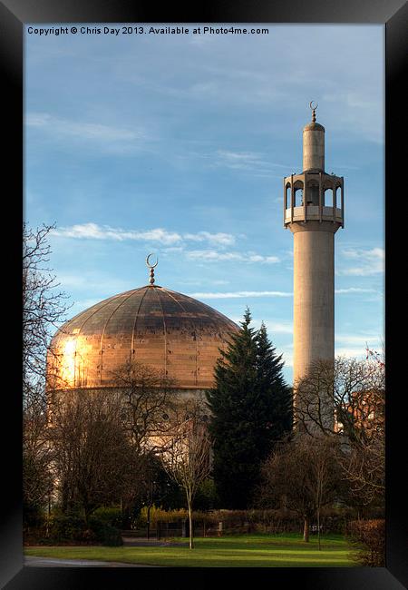 London Central Mosque Framed Print by Chris Day