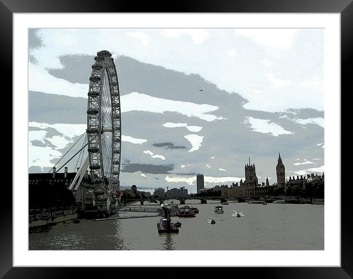 Westminster Reach Framed Mounted Print by Chris Day