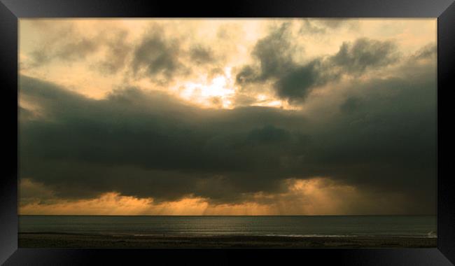 Storm Brewing Framed Print by Chris Day