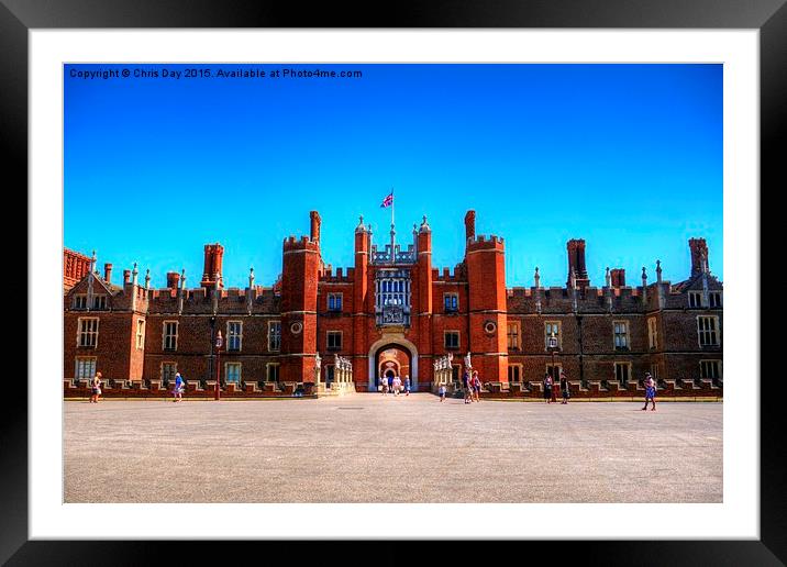 Hampton Court Framed Mounted Print by Chris Day