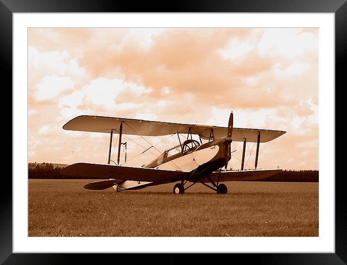 Bi Plane Framed Mounted Print by Chris Day