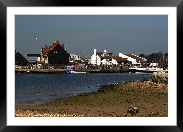 Mudeford Quay Framed Mounted Print by Chris Day