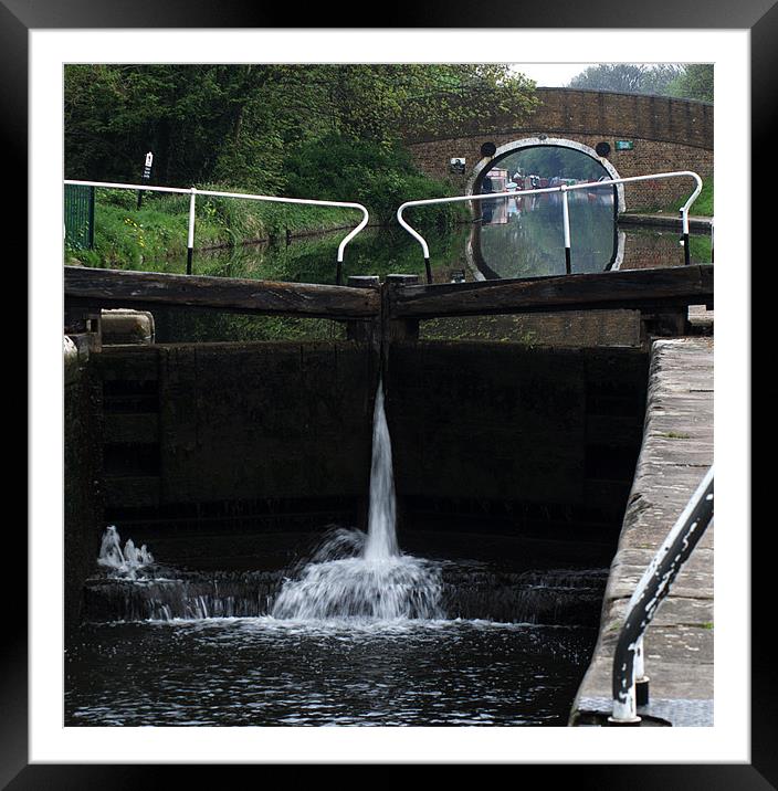 Cowley Lock Framed Mounted Print by Chris Day