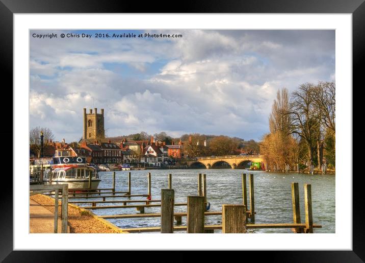 Henley-on-Thames Framed Mounted Print by Chris Day