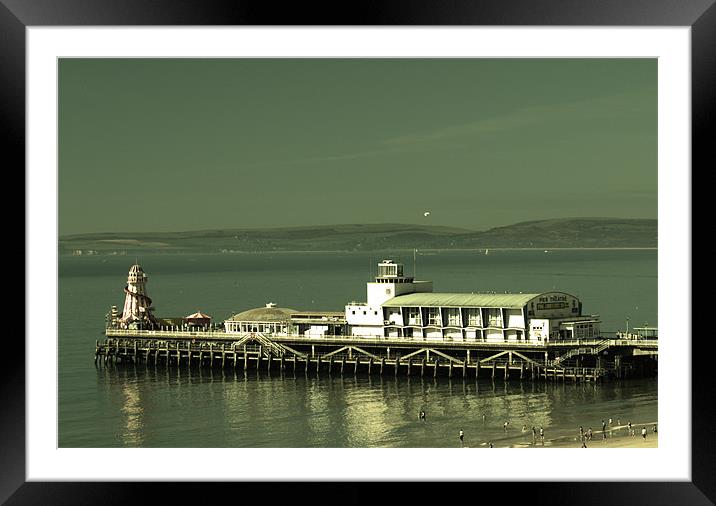 Bournemouth Pier and beach, May 2010 Framed Mounted Print by Chris Day