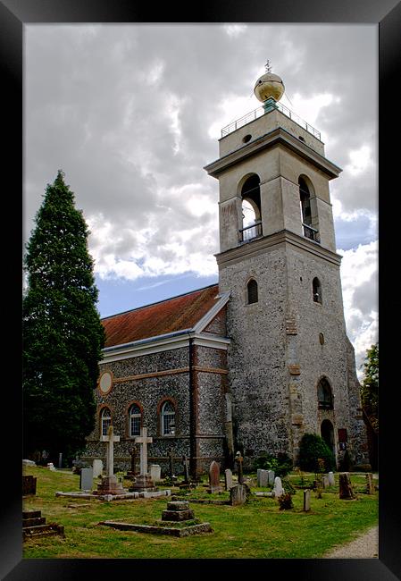 Church of St. Lawrence West Wycombe Framed Print by Chris Day