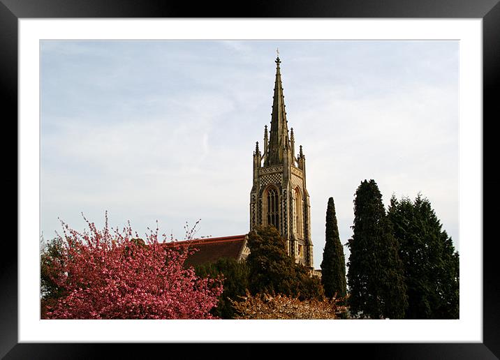 All Saints Church Marlow Framed Mounted Print by Chris Day