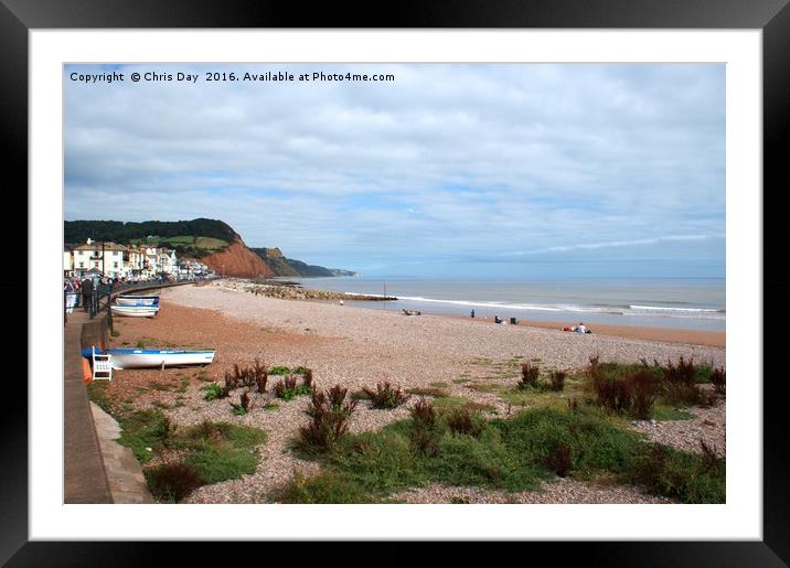 Sidmouth  Framed Mounted Print by Chris Day