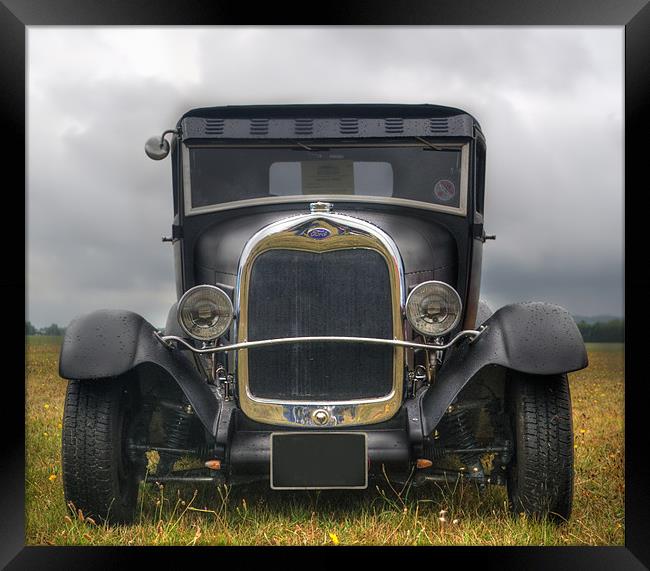 Old Ford car Framed Print by Chris Day