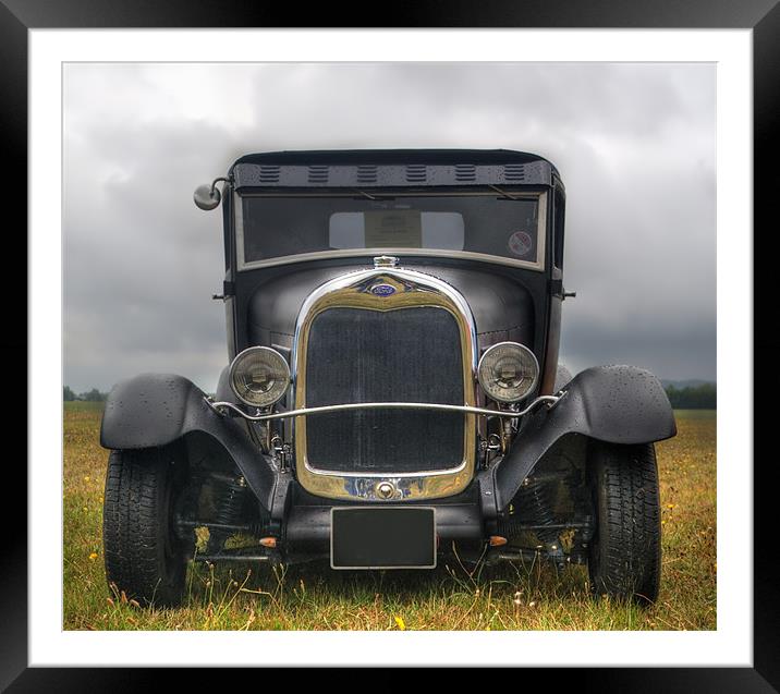 Old Ford car Framed Mounted Print by Chris Day