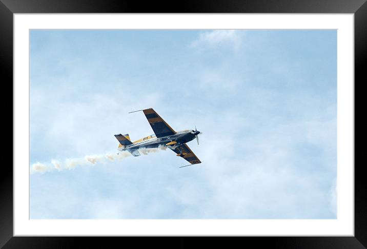 Extra 300 aerobatic plane Framed Mounted Print by Chris Day
