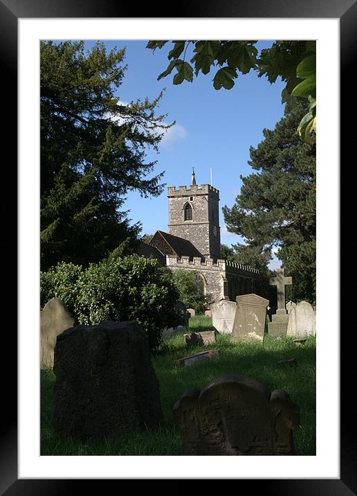 St Mary's Church Hayes Middlesex 2 Framed Mounted Print by Chris Day