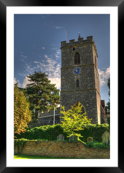 St Mary's Church Hayes Middlesex Framed Mounted Print by Chris Day