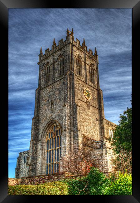 Christchurch Priory Bell Tower Framed Print by Chris Day