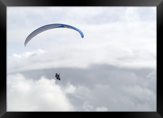 Paraglider at Southbourne Framed Print by Chris Day