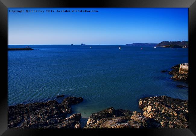 Plymouth Sound Framed Print by Chris Day