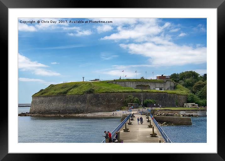 The Nothe Fort  Framed Mounted Print by Chris Day