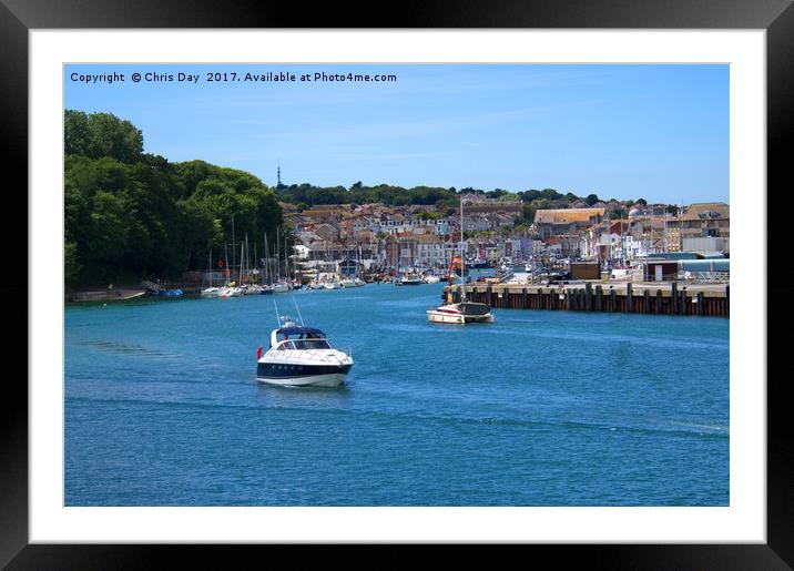 Weymouth Harbour Framed Mounted Print by Chris Day