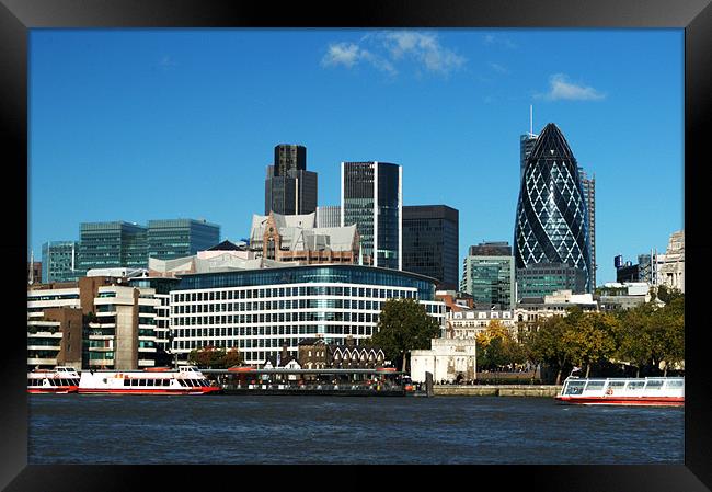 City of London Skyline Framed Print by Chris Day