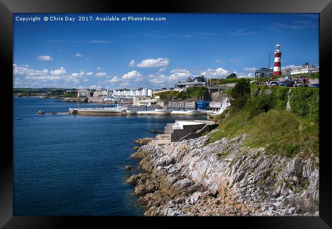 Plymouth Foreshore Framed Print by Chris Day