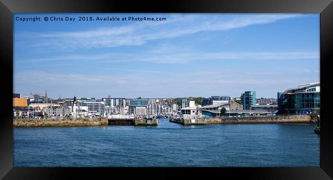 Sutton Harbour Plymouth  Framed Print by Chris Day