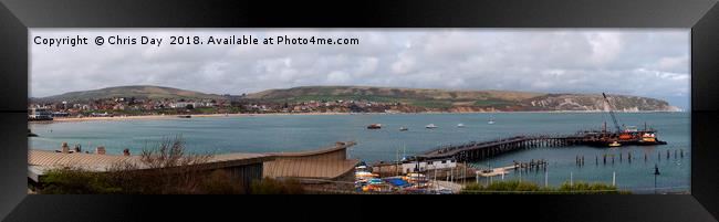 Swanage Bay Framed Print by Chris Day