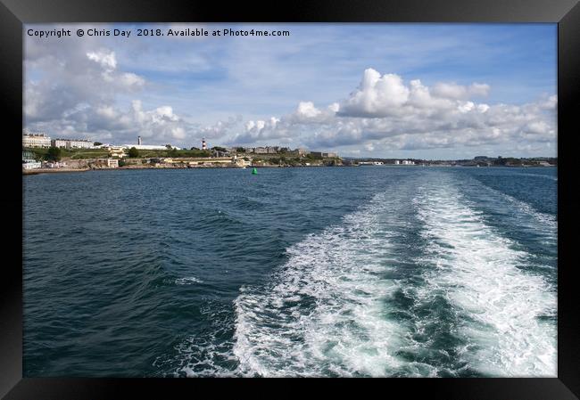 Boat Trip on Plymouth Sound Framed Print by Chris Day