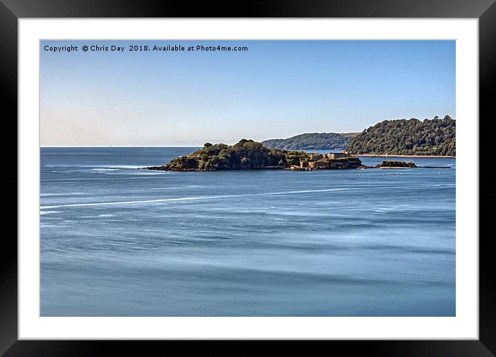Drakes Island Plymouth Framed Mounted Print by Chris Day