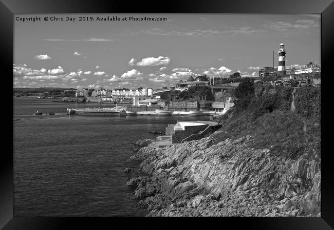 Plymouth Foreshore Framed Print by Chris Day