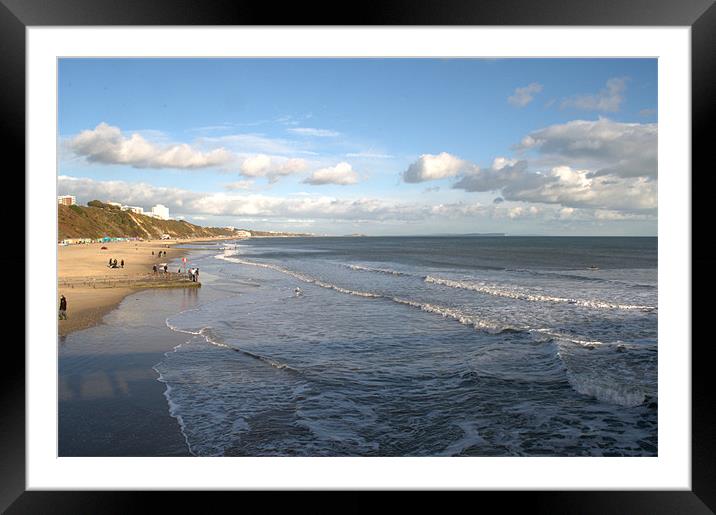 Bournemouth Beach Framed Mounted Print by Chris Day
