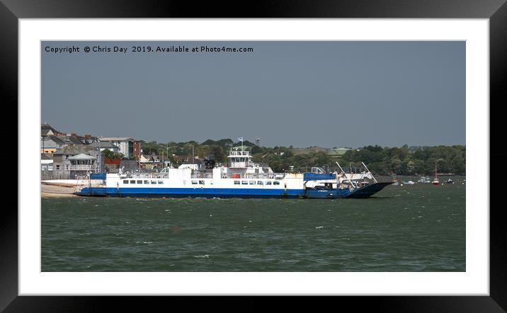 Torpoint Ferry Framed Mounted Print by Chris Day