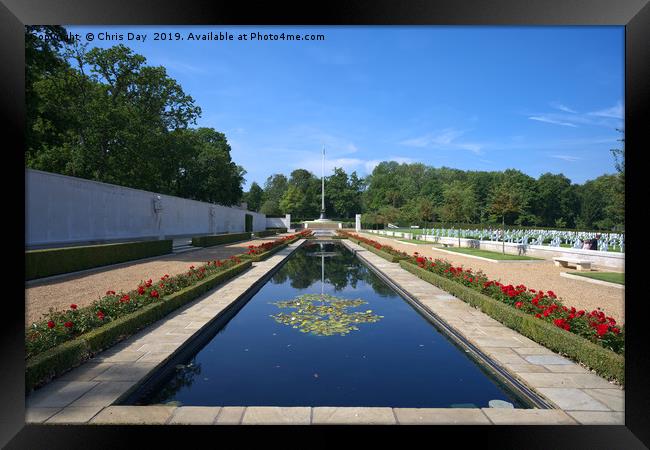  American Cemetery Cambridge Framed Print by Chris Day