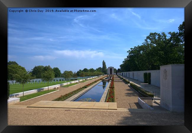 American Cemetery Cambridge Framed Print by Chris Day