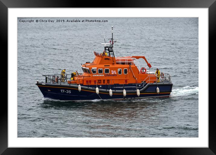 RNLB Sybil Mullen Glover  Framed Mounted Print by Chris Day