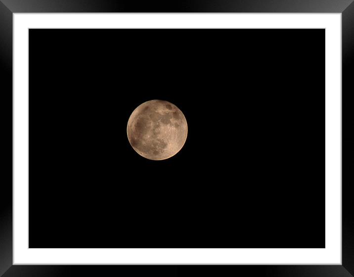 The moon Framed Mounted Print by Chris Day