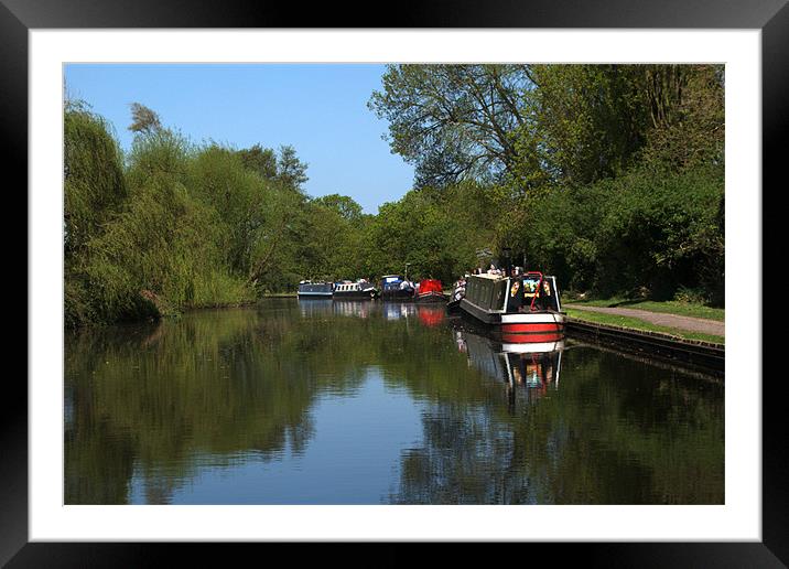 Narrowboats Framed Mounted Print by Chris Day
