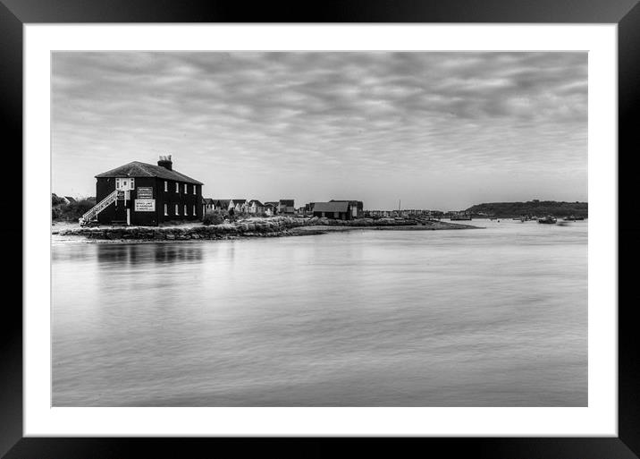 Hengistbury Huts Framed Mounted Print by Chris Day