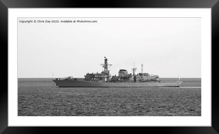 HMS Richmond Framed Mounted Print by Chris Day