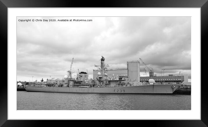 HMS Richmond Framed Mounted Print by Chris Day