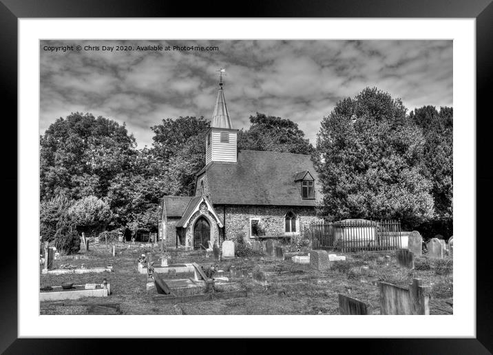 St Laurence Church Framed Mounted Print by Chris Day