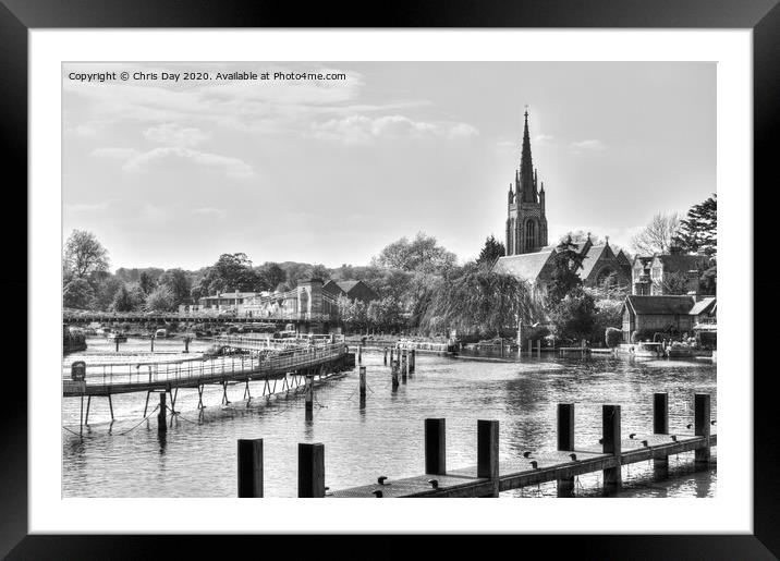 All Saints Church Marlow Framed Mounted Print by Chris Day