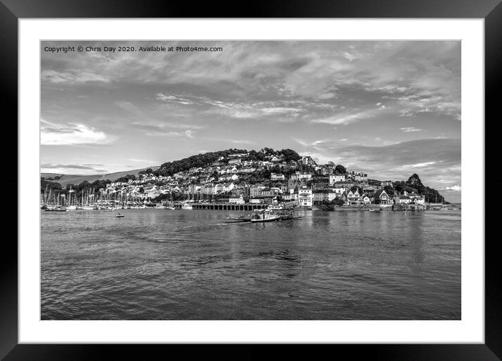 Kingswear Dartmouth Framed Mounted Print by Chris Day