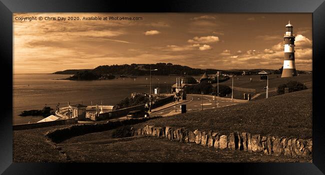 Plymouth Hoe Framed Print by Chris Day